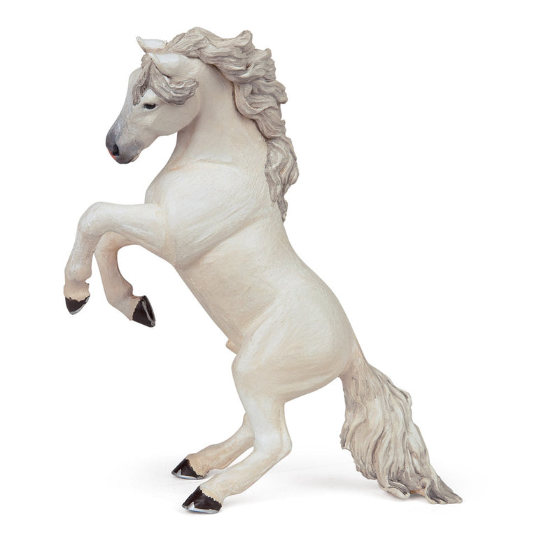 PAPO Horses and Ponies White Reared up Horse Toy Figure, White (51521)