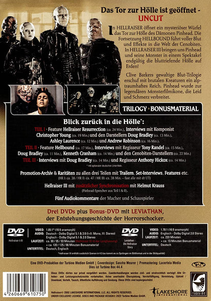 Hellraiser Trilogy (4 DVD-Disc-Edition) (Uncut