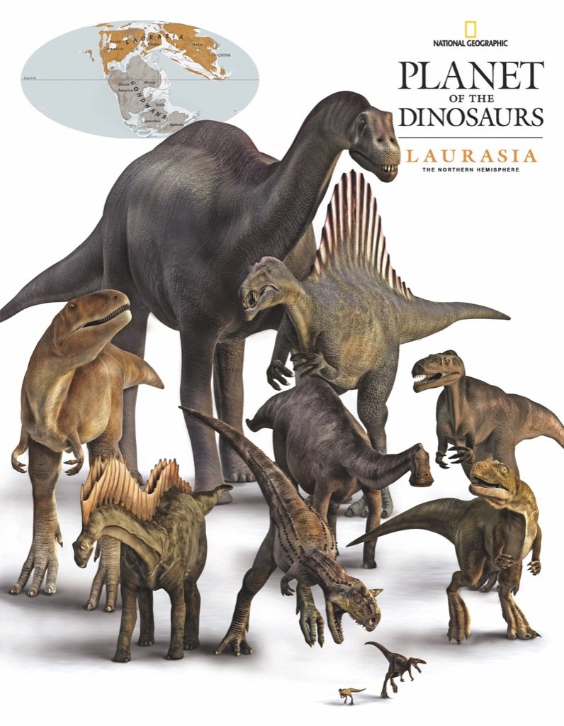 Laurasia Dinosaurs Mini - NYPC National Geographic Collection Mini Puzzle 100 Pieces