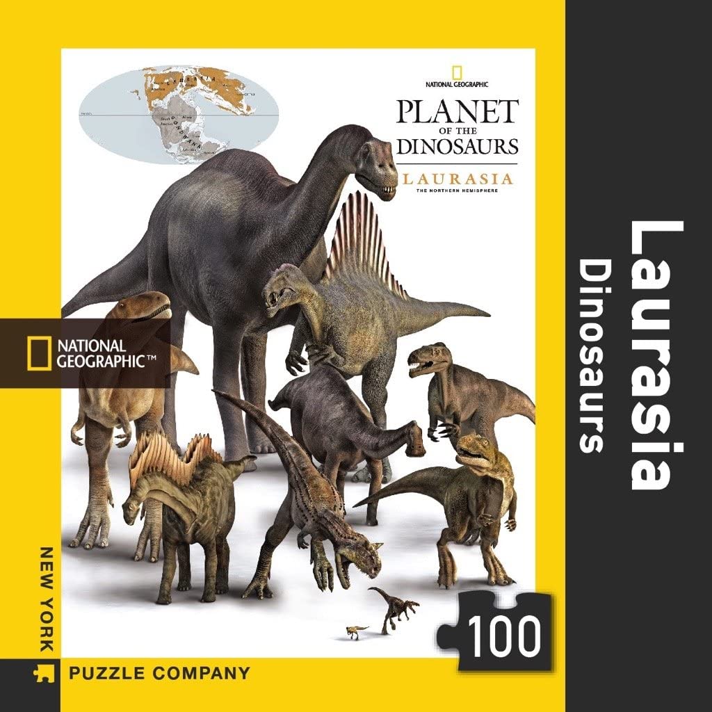 Laurasia Dinosaurs Mini - NYPC National Geographic Collection Mini Puzzle 100 Pieces