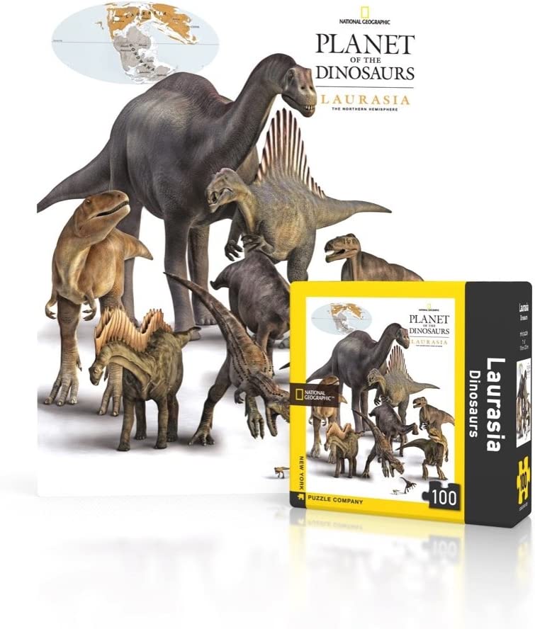 Laurasia Dinosaurs Mini - NYPC National Geographic Collection Mini Puzzle 100 Pieces