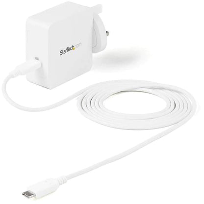 StarTech.com USB C Wall Charger - 60W PD 1m cable - Portable USB Type C Fast Charger - Universal Adapter Dell XPS, Lenovo X1 Carbon, HP Elitebook, Macbook Surface Pro 7 - USB IF/CE Certified (WCH1CUK
