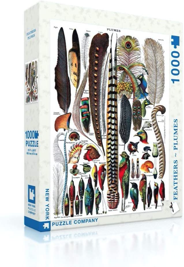 New York Puzzle Company FEATHERS - PLUMES