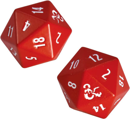 Dungeons & Dragons: Heavy Metal Red And White D20 Dice Set