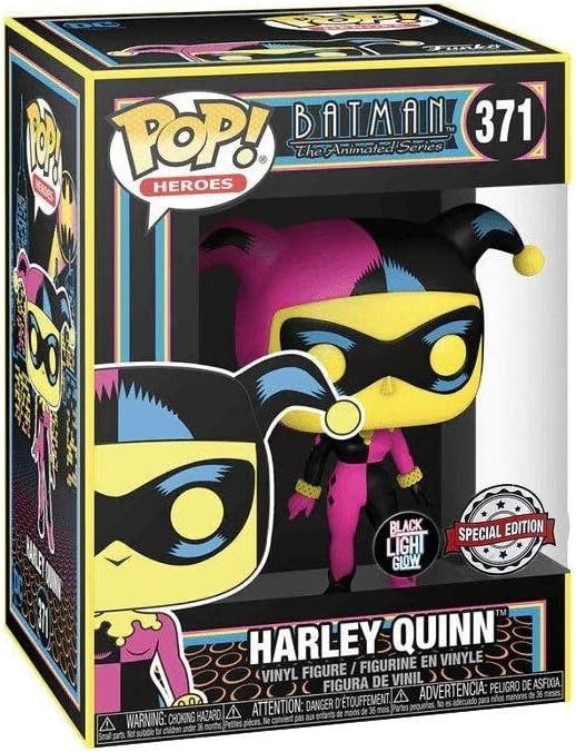 Funko POP! Heroes: DC - Harley Quinn - (Black Light) - DC Comics - Collectable Vinyl Figure - Gift Idea - Official Merchandise - Toys for Kids & Adults - Comic Books Fans One Size Multicolor