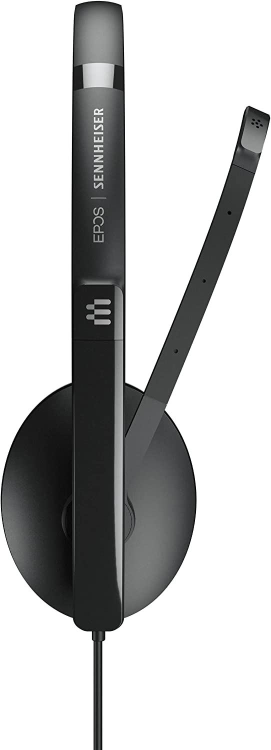 EPOS | Sennheiser Adapt 130 USB II (1000913) - Wired, Single-Sided, UC Optimized Headset with USB Connectivity - Superior Sound - Enhanced Comfort, Call Control - Black