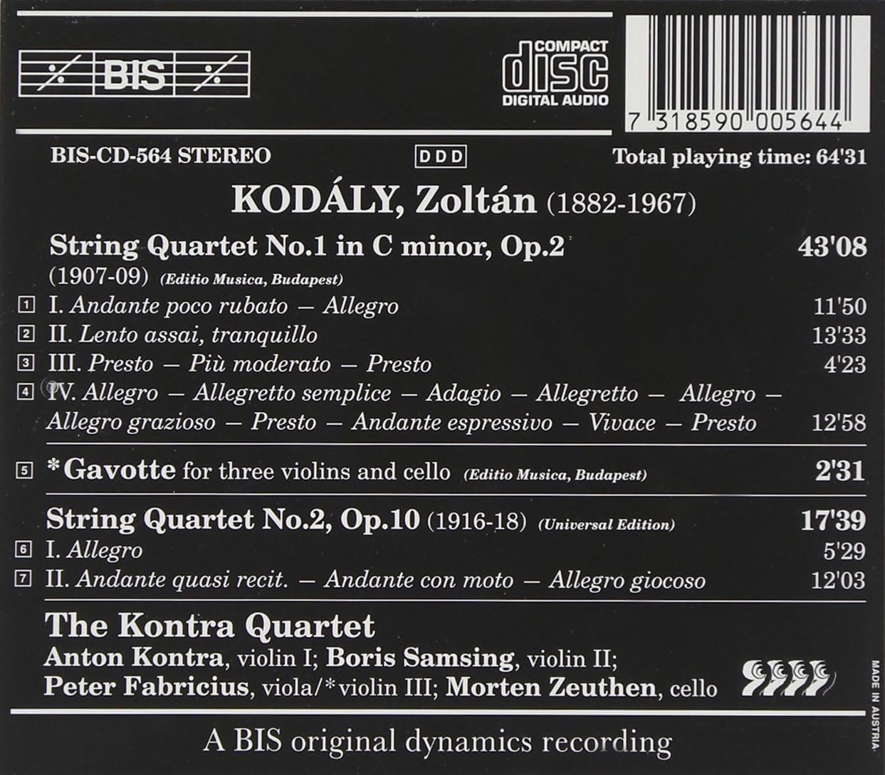 String Quartets (Kontra Quartet)