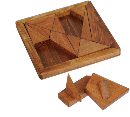 The Great Minds Range- The Minds Range 1100-Archimedes Tangram, Multicolor (Professor Puzzle 1100