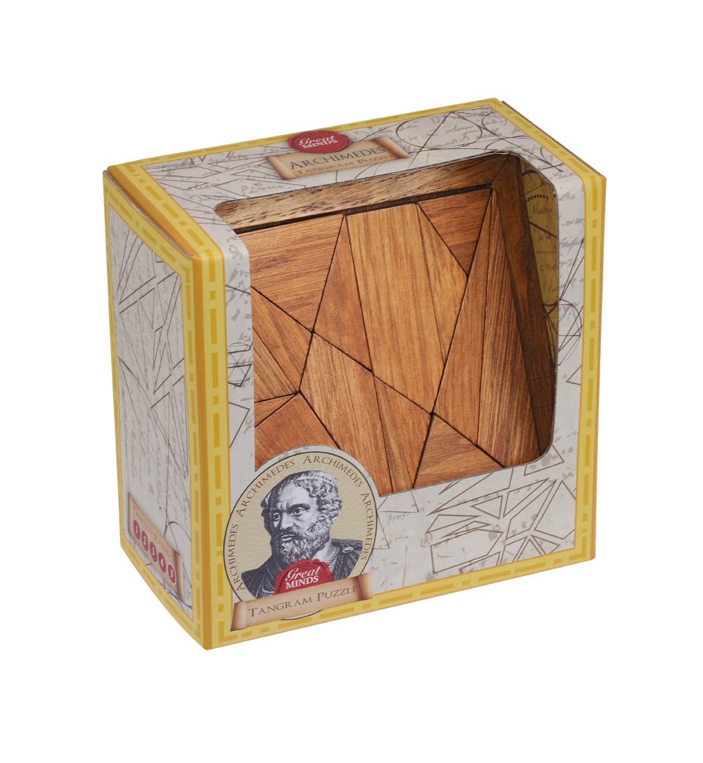 The Great Minds Range- The Minds Range 1100-Archimedes Tangram, Multicolor (Professor Puzzle 1100