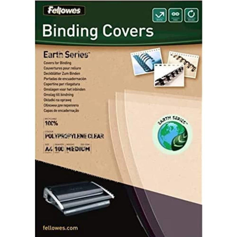 Fellowes Earth Series A4 Polypropylene Binding Cover (Pack of 100