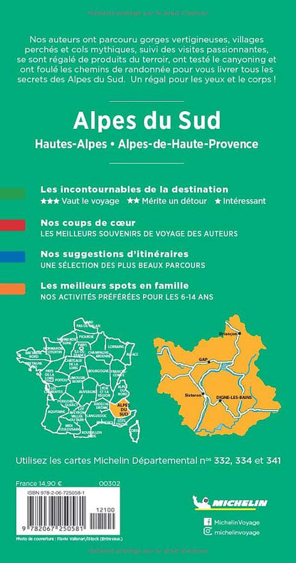 Alpes du Sud: Hautes-Alpes, Alpes-Maritimes, Alpes-de-Haute-Provence (Guides verts Michelin