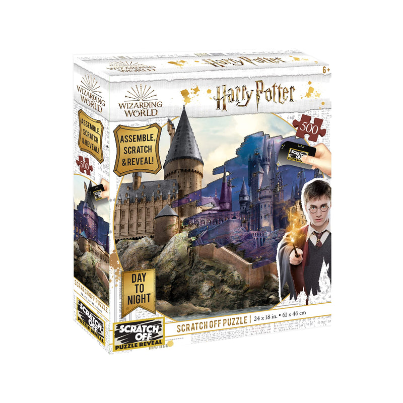 University Games U08568 Harry Potter Hogwarts Day to Night Scratch Off Puzzle