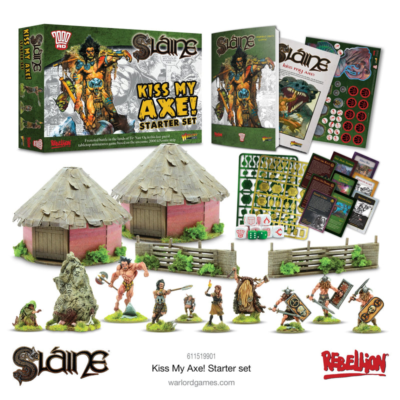 Sláine: Kiss My Axe! Sláine. Tabletop miniatures battle game for two or more. From Warlord Games
