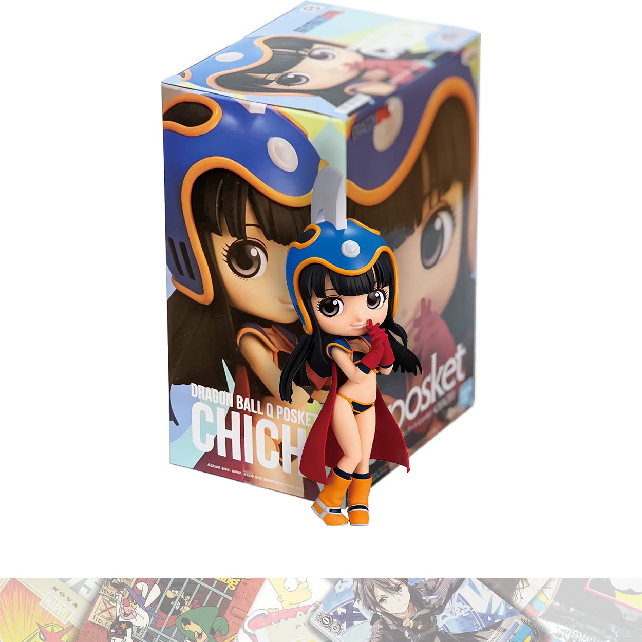 Chi-Chi : 13cm Q Posket Mini Statue Figurine Bundled with 1 A.C.G. Compatible Theme Trading Card (18206