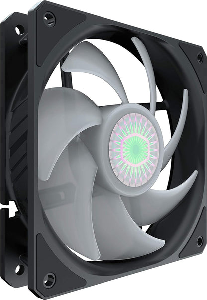 Cooler Master SickleFlow 120 Black Case & Cooling Fan - Improved Air Balance Blades, 62 CFM, 2.5 mmH2O, 8 to 27 dBA - Black (Pack of 2) Black 120 mm (Pack of 2)