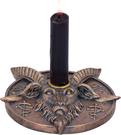 Baphomet`S Prayer Sabbatic Goat Incense Stick And Candle Holder