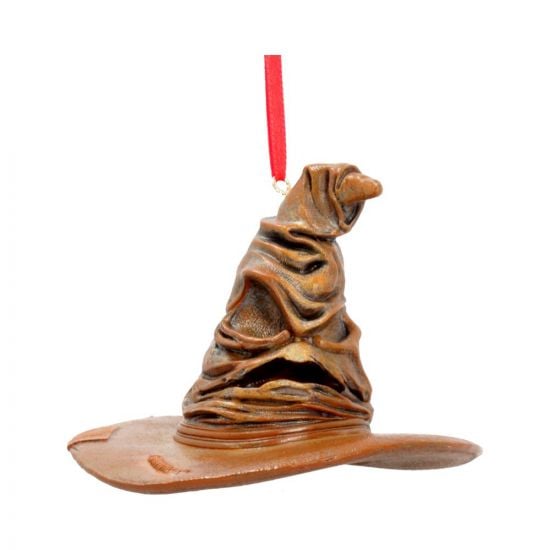 Nemesis Now Offizielles Lizenzprodukt Harry Potter Sorting Hat Festlich Hängende Dekorative Ornament, Geburtstag , Braun, 9 cm, B5616T1, One Size