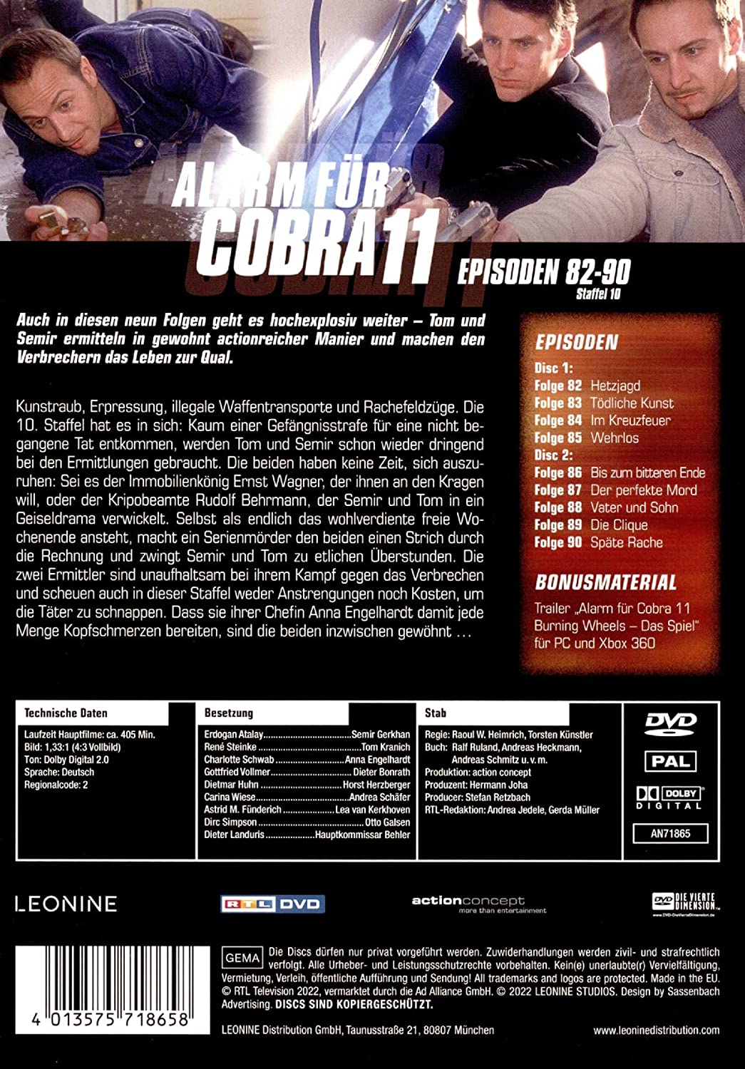 Alarm für Cobra 11 - St. 10/ DVDs