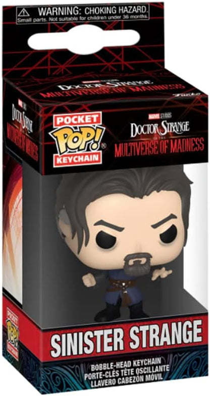 Funko Pop! Key Chain Marvel: Doctor Strange Multiverse of Madness - Sinister Strange (Pack of 2) Small (Pack of 2)