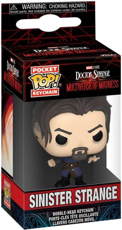 Funko Pop! Key Chain Marvel: Doctor Strange Multiverse of Madness - Sinister Strange (Pack of 2) Small (Pack of 2)