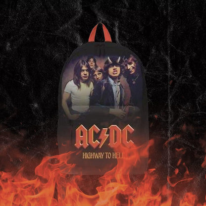 Rocksax Backpack AC/DC Highway to Hell Rucksack - 43cm x 30cm x 15cm – Officially Licensed Merchandise