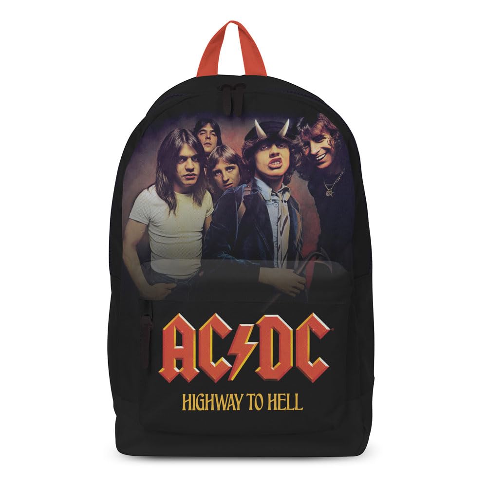 Rocksax Backpack AC/DC Highway to Hell Rucksack - 43cm x 30cm x 15cm – Officially Licensed Merchandise