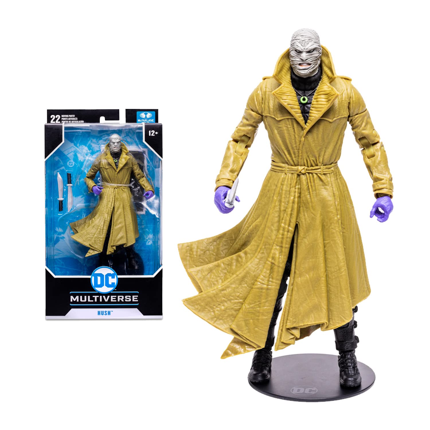 McFarlane Toys DC Multiverse Hush Figura de acción de 7 Pulgadas, Figura Coleccionable de Batman de DC con Tarjeta de Personaje de coleccionista única, a Partir de 12 años