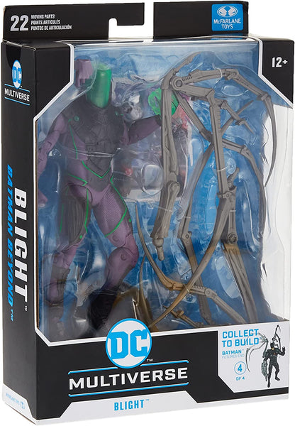 McFarlane Toys, 7-Inch DC Batman Beyond Blight Action Figure with 22 Moving Parts, Collectible DC Figure with Unique Collectible Character Card – Ages 12+