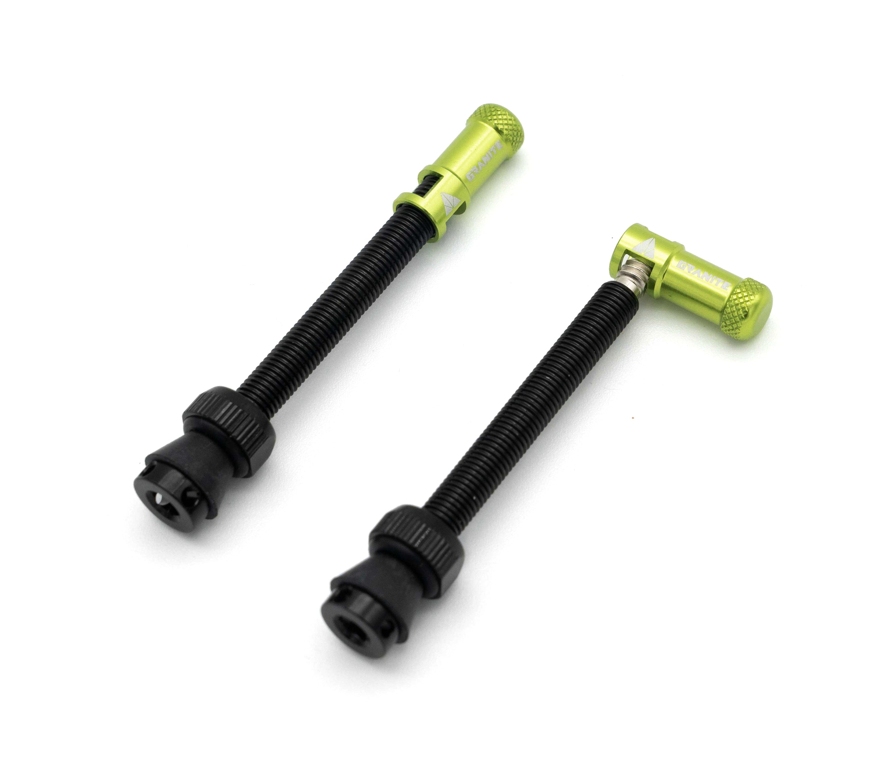 Granite Granite JUICY NIPPLE Valve cap & Removal Tool Inc. Valve Stem Green 60mm