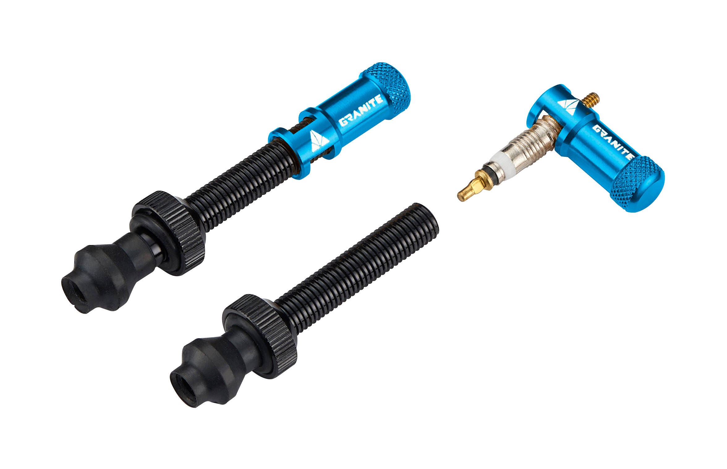 Granite Granite JUICY NIPPLE Valve cap & Removal Tool Inc. Valve Stem Blue 80mm
