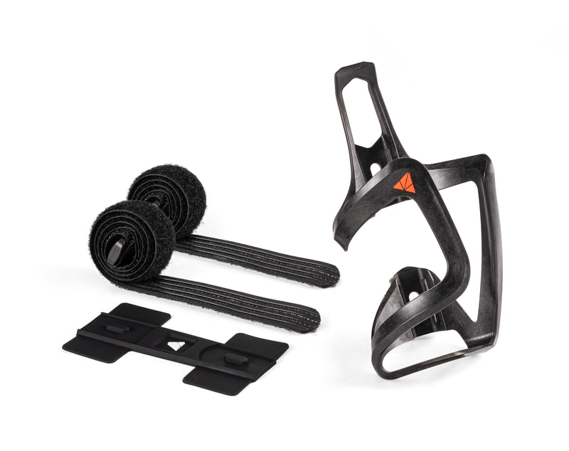 Granite Granite AUX Carbon Side Loading Bottle Cage & Strap Black