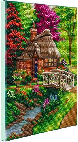 CAK-TK2M: "Friendship Cottage"" 30x30cm Crystal Art Kit THOMAS KINKADE"