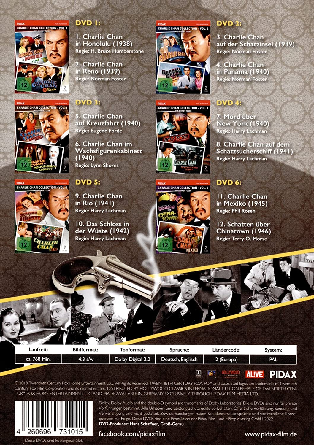 Charlie Chan - Collection / Zwölf spannende Kriminalfälle mit Sidney Toler (Pidax Film-Klassiker)