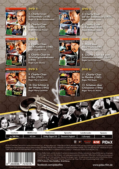 Charlie Chan - Collection / Zwölf spannende Kriminalfälle mit Sidney Toler (Pidax Film-Klassiker)