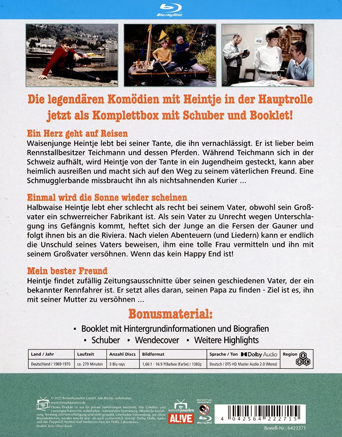 Heintje - Trilogie: Alle 3 Filme mit Booklet/Schuber
