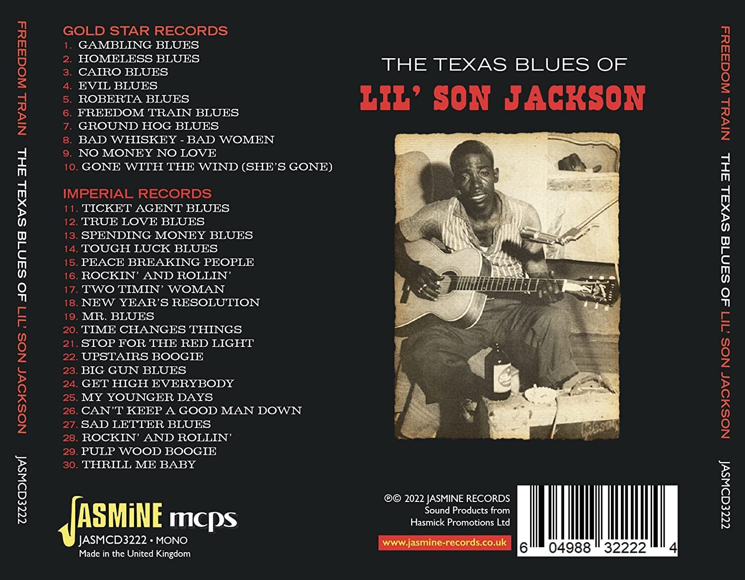 Freedom Train: The Texas Blues of Lil' Son Jackson 1949-1955