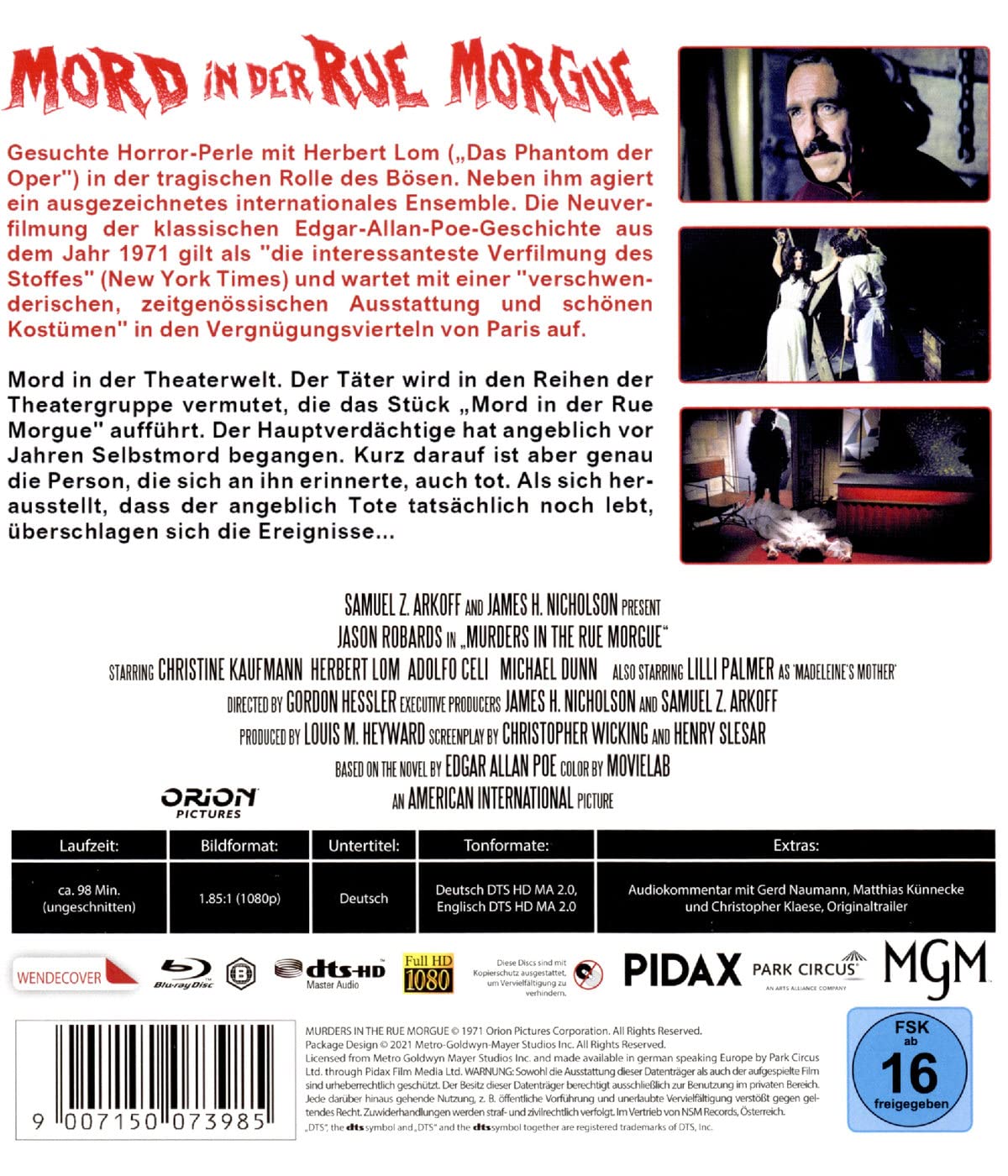 Mord in der Rue Morgue - uncut
