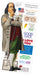 Benjamin Franklin Quotable Notable - Die Cut Silhouette Greeting Card and Sticker Sheet