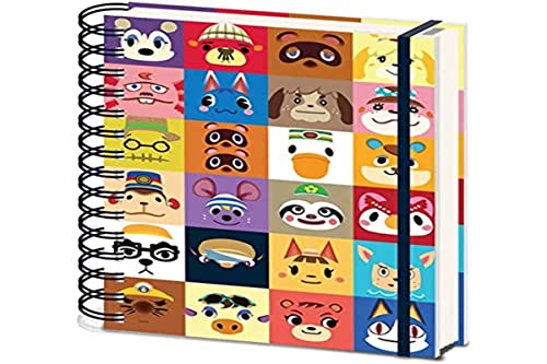 Animal Crossing Villager Square A5 Wiro Hardback Journal Notebook Note Pad