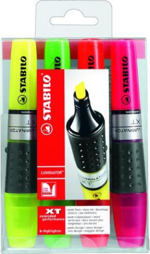 Stabilo Luminator Highlighters Large Tip Pack of 4
