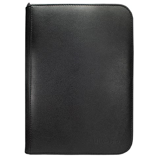 Ultra PRO - Vivid 4-Pocket Zippered PRO-Binder: (Black) Protect Up to 160 Collectible Trading Cards, Sports Cards or Valuable Gaming Cards, Ultimate card Protection