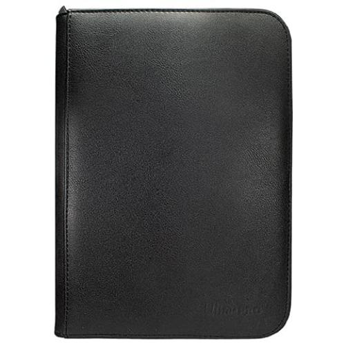 Ultra PRO - Vivid 4-Pocket Zippered PRO-Binder: (Black) Protect Up to 160 Collectible Trading Cards, Sports Cards or Valuable Gaming Cards, Ultimate card Protection