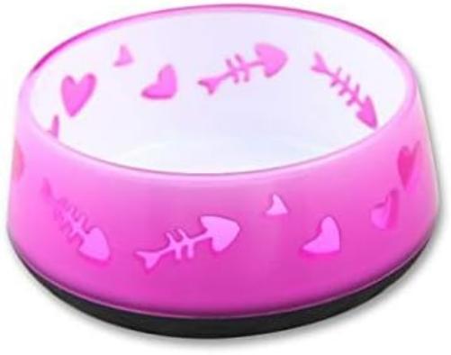 ALL FOR PAWS Modern Cat Love Feeder Bowl, Pink, 1.64 kg