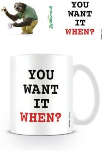 Zootropolis You Want it When Ceramic Mug, Multicoloured, 1 Count (Pack of 1