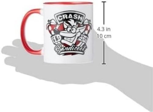 Crash Bandicoot MGC25421 Ceramic Mug 315 ml / 11 oz (1996 Emblem)