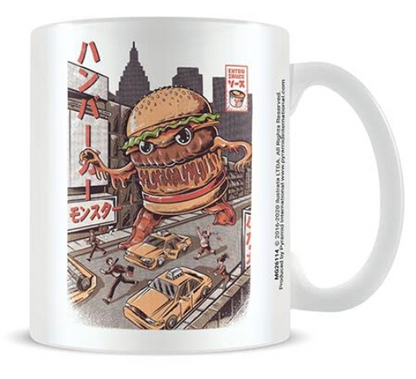Ilustrata Burgerzilla Unisex Ceramic Mug Multi-Coloured