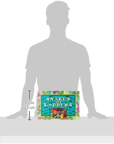 IDEAL | Snakes and Ladders: traditional board game | Classic Board Games | For 2-4 Players | Ages 3+, Nylon/a