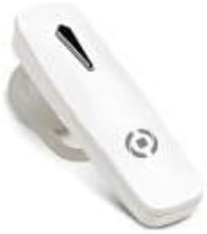 Celly BH10 Audio Bluetooth Smart Headset Can Be Used on Both Ears, Music and Calls, 3 Hours, White