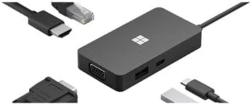 Microsoft MS Surface USB-C Travel Hub COMM, 1E4-00004