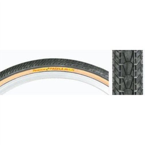 Panaracer Pasela Wire Bead Urban Tyre Black/Amber 700X25C